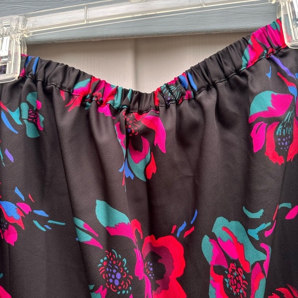 J. Crew Black Floral A-Line Skirt - Picture 7 of 10